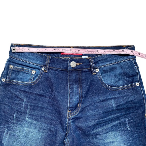 Union Bay Slim Boyfriend Straight Leg Distressed/Ripped Jeans 5 - Picture 13 of 15